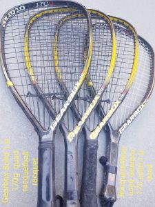 USED Gearbox Solid 1.0 quad yellow racquetball racquets