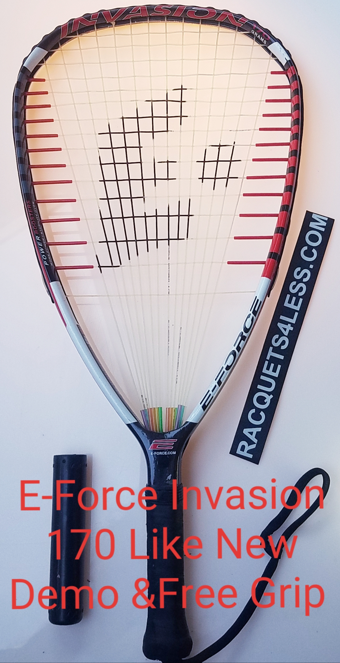 GRIP 3 15/16 BRAND NEW E-Force Invasion 170 Racquetball Racquet 