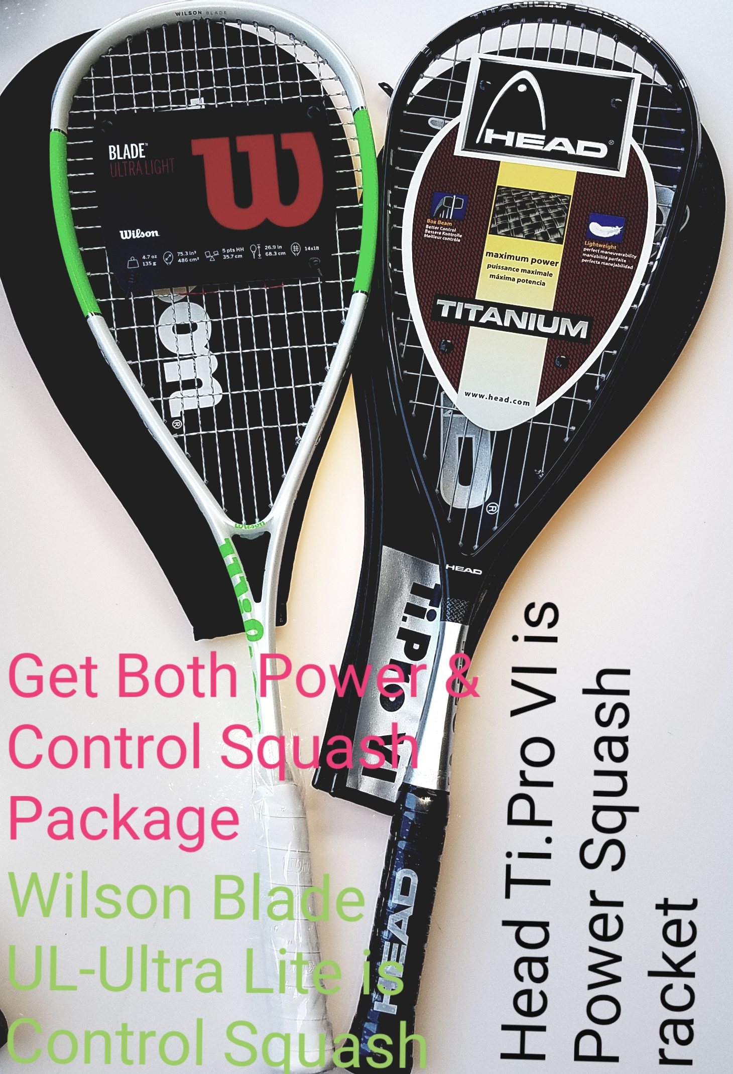 Super Deal on “Beauty and the Beast ” squash racket package exclusive.